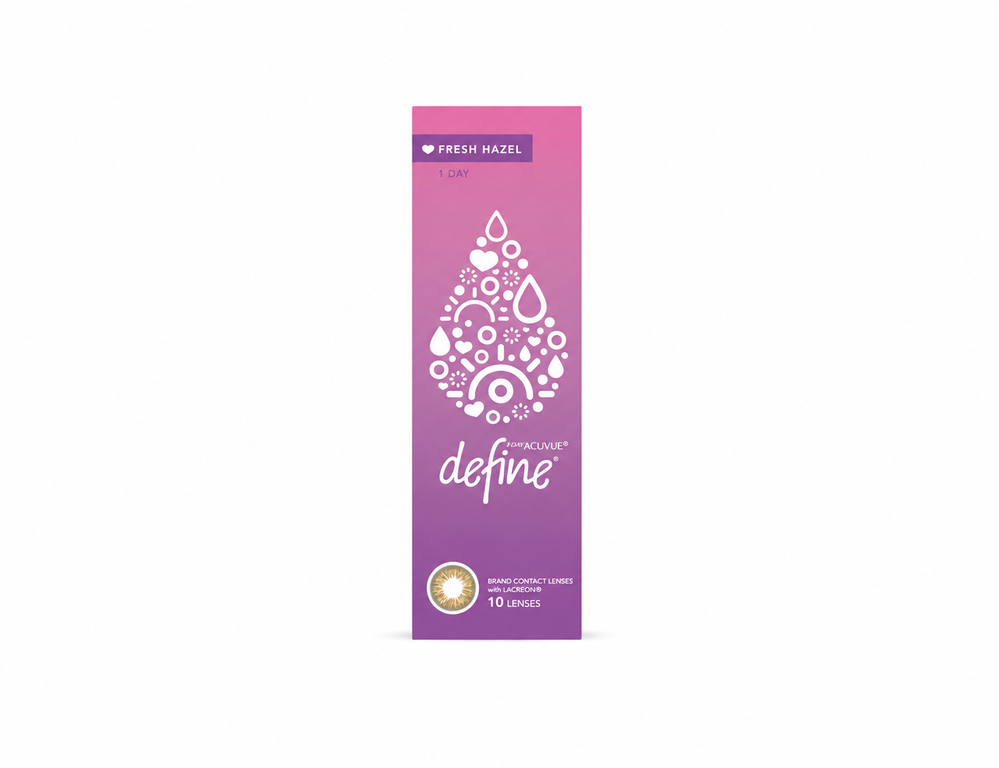 1 DAY ACUVUE DEFINE FRESH HAZEL - PACK OF 30 DAILY CONTACT LENS