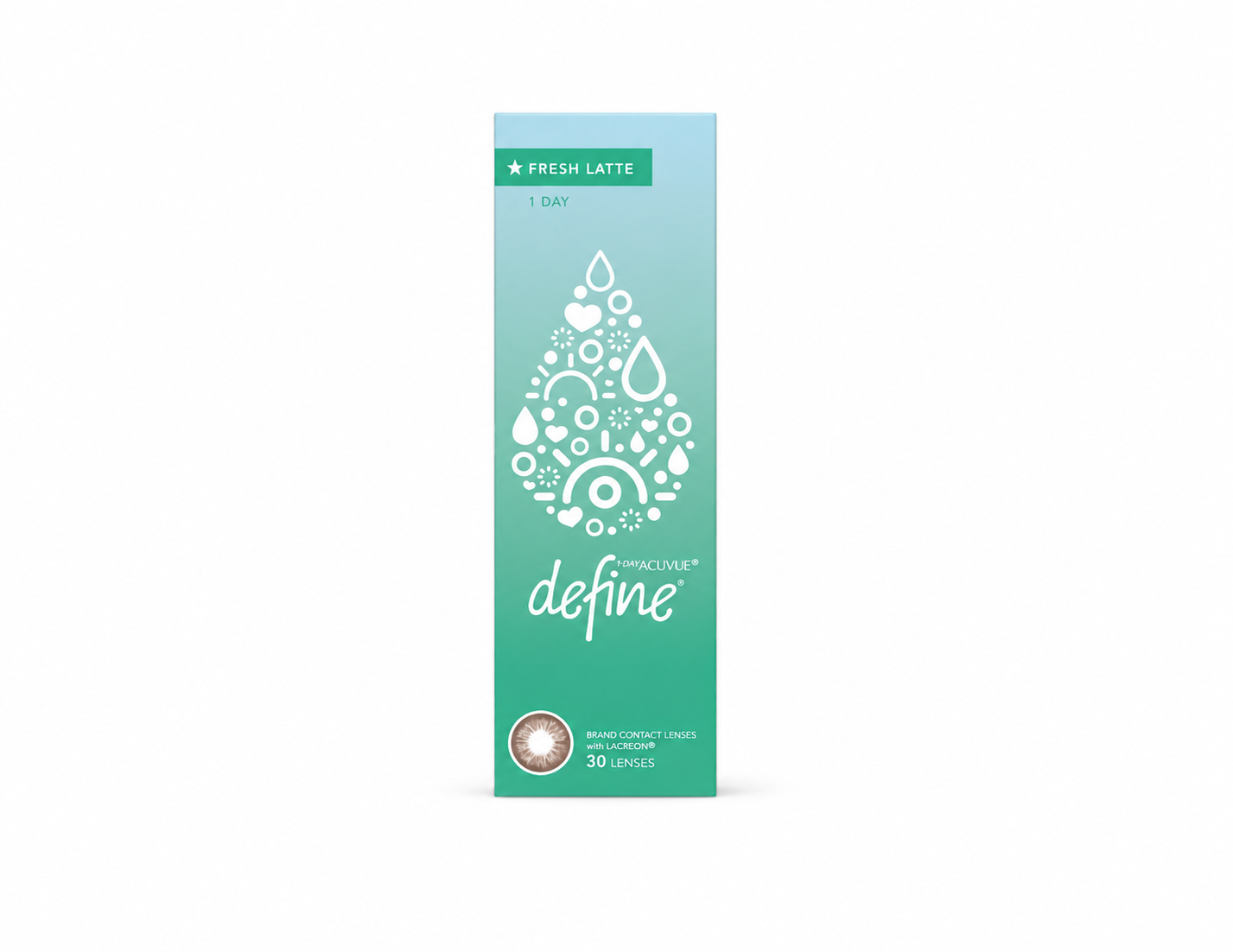 1 DAY ACUVUE DEFINE FRESH LATTE - PACK OF 30 DAILY CONTACT LENS