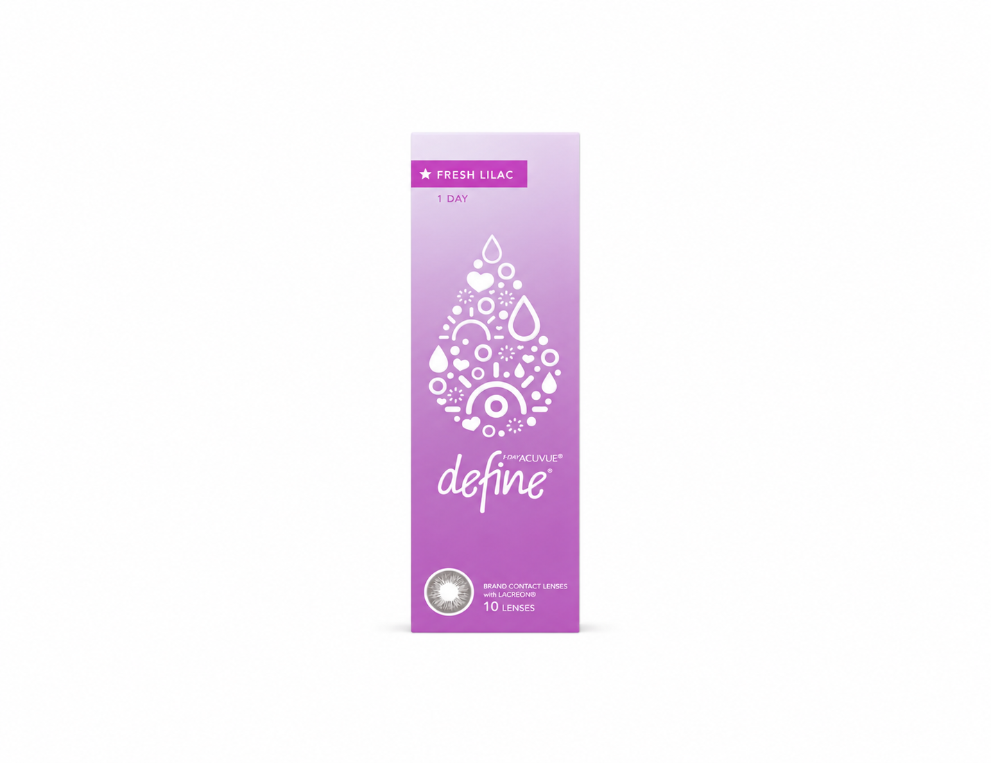 1 DAY ACUVUE DEFINE FRESH LILAC - PACK OF 30 DAILY CONTACT LENS
