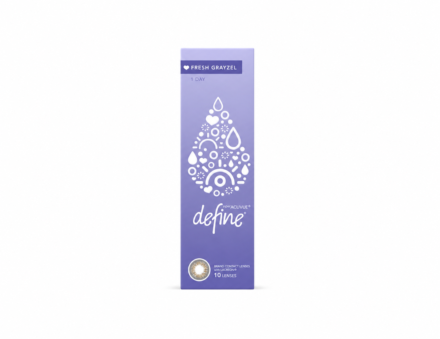 1 DAY ACUVUE DEFINE FRESH GRAYZEL - PACK OF 30 DAILY CONTACT LENS