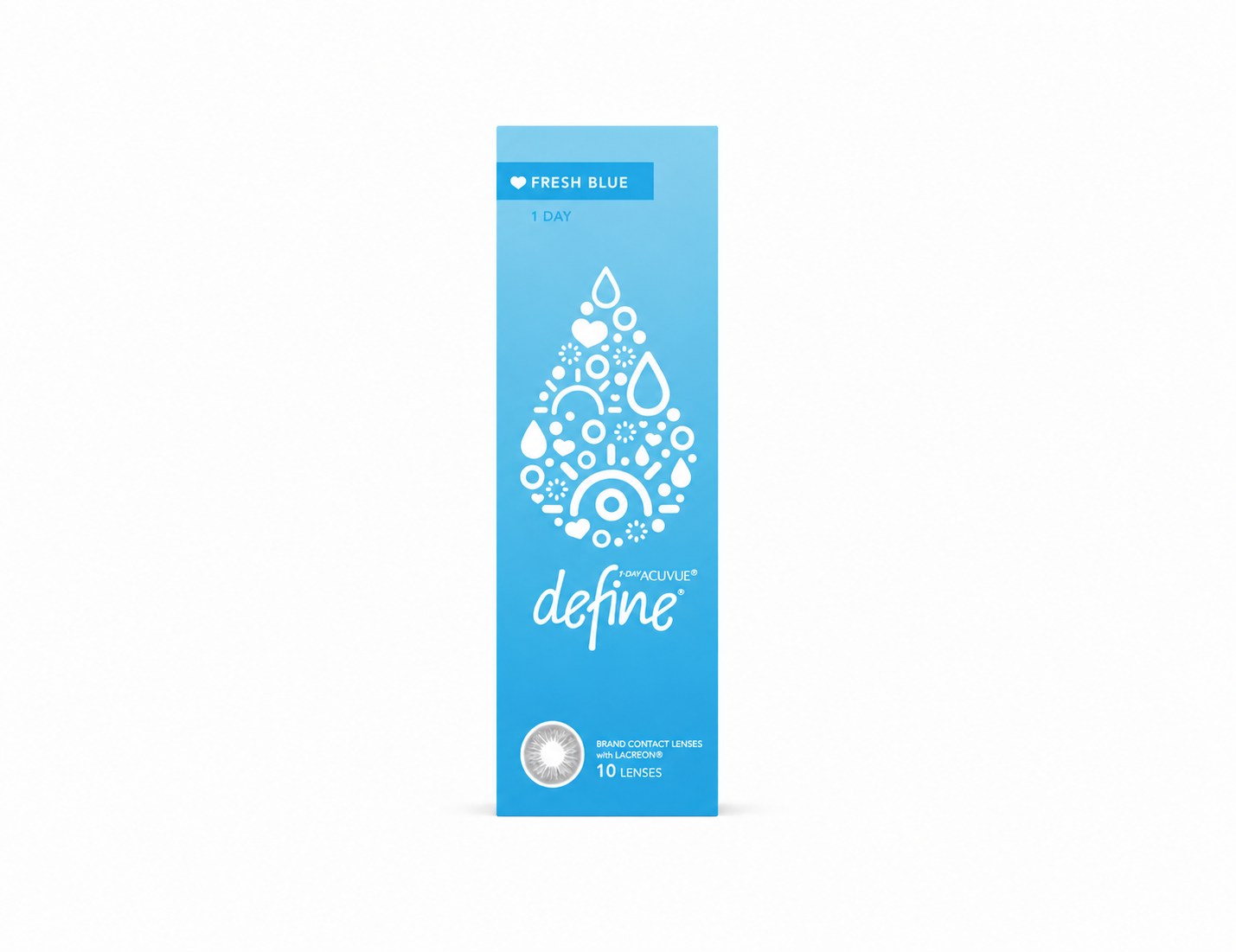 1 DAY ACUVUE DEFINE FRESH BLUE - PACK OF 30 DAILY CONTACT LENS
